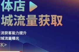 实体店同城流量获取实操教程 账号视频直播团购设计全讲解