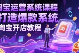 2024淘宝开店运营全流程课程 从选品到爆款打造实操教学