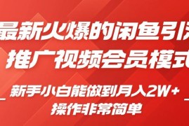 闲鱼引流推广影视会员0成本玩法 新手低门槛副业实操教程