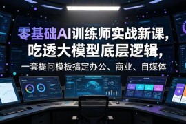 零基础AI训练师实战课 掌握全场景大模型应用与万能提问方法