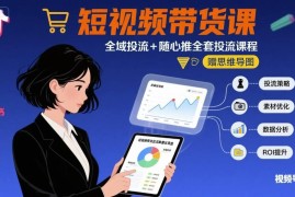 2024短视频带货全域投流与随心推全套实操课程附思维导图