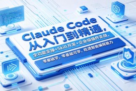 Claude Code从入门到精通 全功能实操Skill开发企业级插件实战