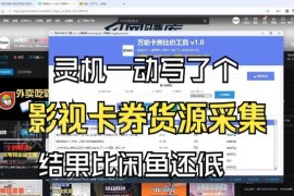 影视卡券采集系统玩法解析 远低于闲鱼价的会员货源获取方法