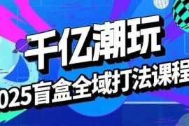 2025盲盒全域运营全套打法课 含起号选品话术私域实操教程