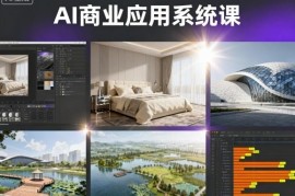 AI商业设计系统课 室内软装建筑景观智能效果图动画实战