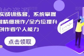 2024短视频实战训练营 系统学习账号运营全流程提升变现能力