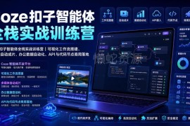 Coze扣子智能体全栈实战训练营 工作流搭建到商用落地全流程教学