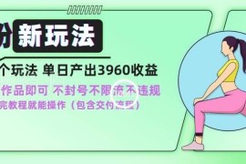 纯绿色合规男粉项目新玩法 新手小白操作当日即可出单获收益