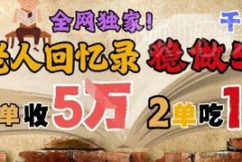 AI辅助老人回忆录创作项目解析 低竞争长期可做客单价可观