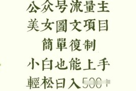 2025美女图片流量主长期收益项目 小白低门槛易操作