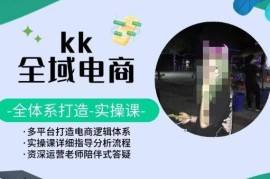 KK全域电商全体系实操课 多平台搭建完整电商运营逻辑体系