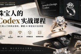 珠宝人Codex实战课程 从安装入门到AI设计电商出图全链路教学