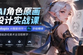 零基础学AI角色原画 Holopix AI+PS手绘精修全流程实战课