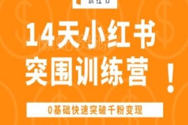 0基础14天小红书突围训练营 千粉账号搭建变现全流程攻略