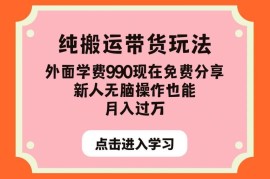 多多视频纯搬运带货实操玩法分享 新人零门槛易上手可落地