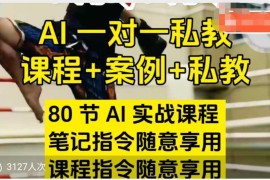 80节AI指令实战课附案例 多场景Prompt编写与AI工具应用教程