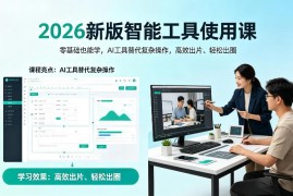 2026新版AI智能工具使用课 零基础学视频制作实现高效出片