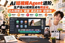 AI短视频Agent进阶教程 生产级AI视频生成及商业化落地指南
