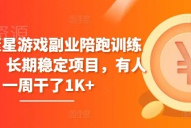 快手磁力聚星游戏副业实操 陪跑训练营新手稳定变现指南