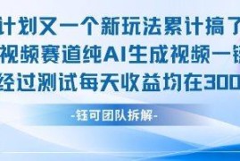 不剪辑不露脸AI生成视频新赛道 分成计划玩法实测日入300+