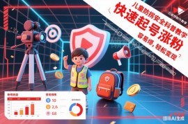 儿童防拐安全科普视频制作教学 快速起号涨粉变现指南