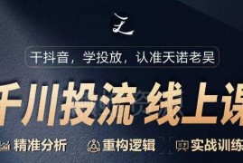 抖音千川投流从0到1系统课程 付费投放逻辑优化实操指南