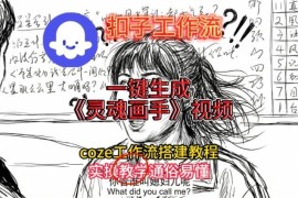 2025保姆级Coze扣子工作流搭建教程 一键生成灵魂画手风格视频