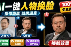 可纯本地离线运行的AI换脸工具FaceSwap 支持图片人脸替换效果逼真