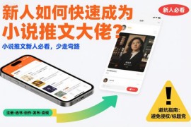 新人怎么做小说推文 零基础入门快速上手避坑全指南