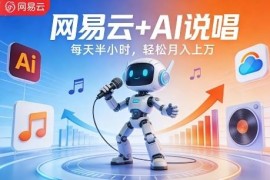 借助网易云+AI说唱做内容变现 低门槛单人可操作月入过万玩法