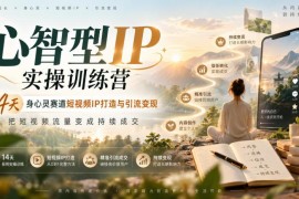 心智型IP14天实操训练营 身心灵赛道短视频IP打造变现全攻略