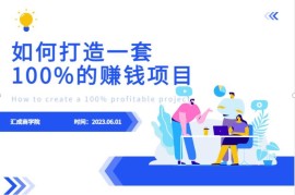 2024年6月赚钱项目系统设计教程 从0搭建可落地盈利运营体系