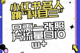 小红书AI跳科目三玩法揭秘 单张照片即可实现日流量10w+