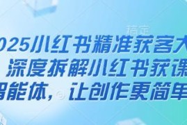 2025小红书精准获客大会 拆解AI智能体实现高效创作获客变现
