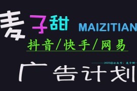 2025麦子甜广告计划实操教程 多平台短视频变现零基础可上手