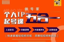 做号家68节个人IP打造教程 短视频从零起号全流程实操详解
