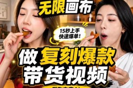 无限画布一键复刻爆款带货视频实操教学 全平台适配搭建教程