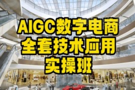 AIGC数字电商全套实操班教程 掌握AI数字人直播短视频运营技巧