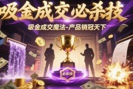 不销而销自动成交教程 销冠必备全场景营销成交技巧合集