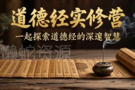 道德经实修营全章节教学资源 探索传统典籍深邃智慧
