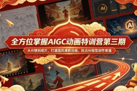 第三期AIGC动画特训营 国风动画从分镜到成片全流程教学
