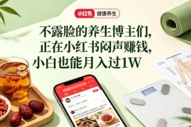小红书不露脸健康养生科普图文赛道 小白低门槛变现全攻略