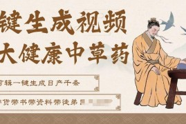 AI一键生成养生中草药视频玩法 无需剪辑可直接发布引流变现