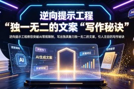 逆向提示工程实用教程 突破AI限制写出高传播力原创文案