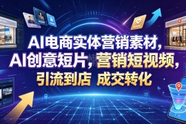 实体商家AI营销短视频制作教程 低成本引流到店提转化