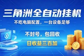 三角洲全自动挂机项目详解 低配电脑可运行收益稳定包回收