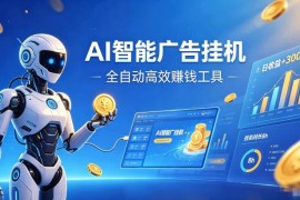 AI智能广告挂机项目详解 无人工无拉人居家副业收益玩法介绍