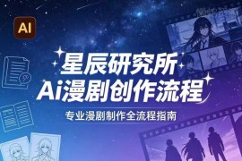 AI漫剧创作全流程教程 零基础掌握制作流量变现核心技能