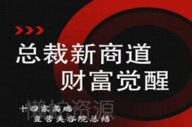 美业老板必修总裁新商道课程 一站式解决美容院经营各类疑难问题