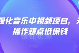 可视化音乐中视频项目实操攻略 低门槛赚平台流量分成收益